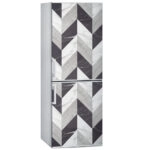 Αυτοκόλλητο ψυγείου BLACK AND WHITE MARBLE GEOMETRICAL