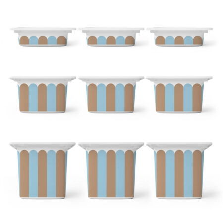 Αυτοκόλλητα για Κουτιά Αποθήκευσης Trofast BLUE AND BROWN STRIPES - Αυτοκόλλητα για κουτιά IKEA TROFAST Sticky 1