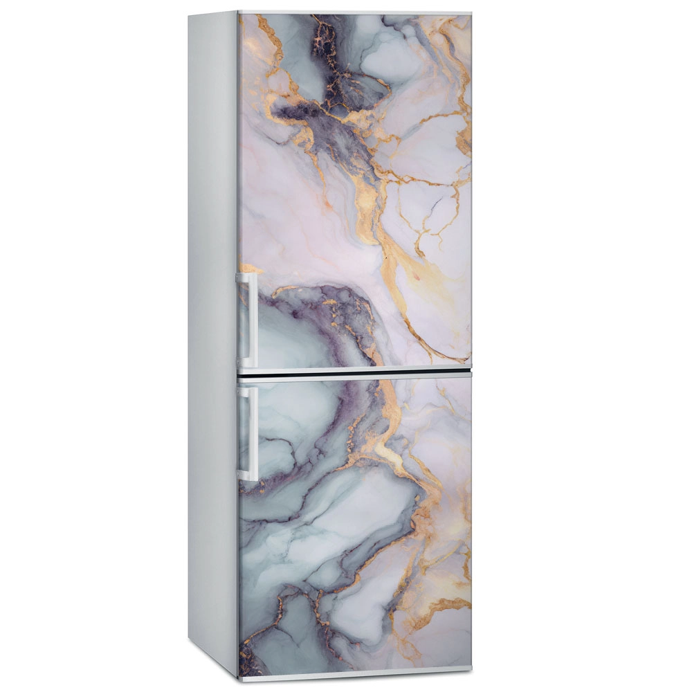 Αυτοκόλλητο ψυγείου BLUE PINK GOLD MARBLE