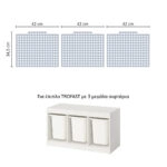 Αυτοκόλλητα για Κουτιά Αποθήκευσης Trofast BLUE SQUARES