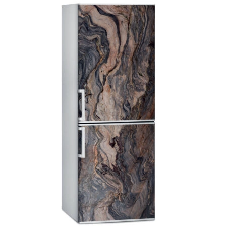 Αυτοκόλλητο ψυγείου BROWN AND BEIGE MARBLE - Απομιμηση υλικων