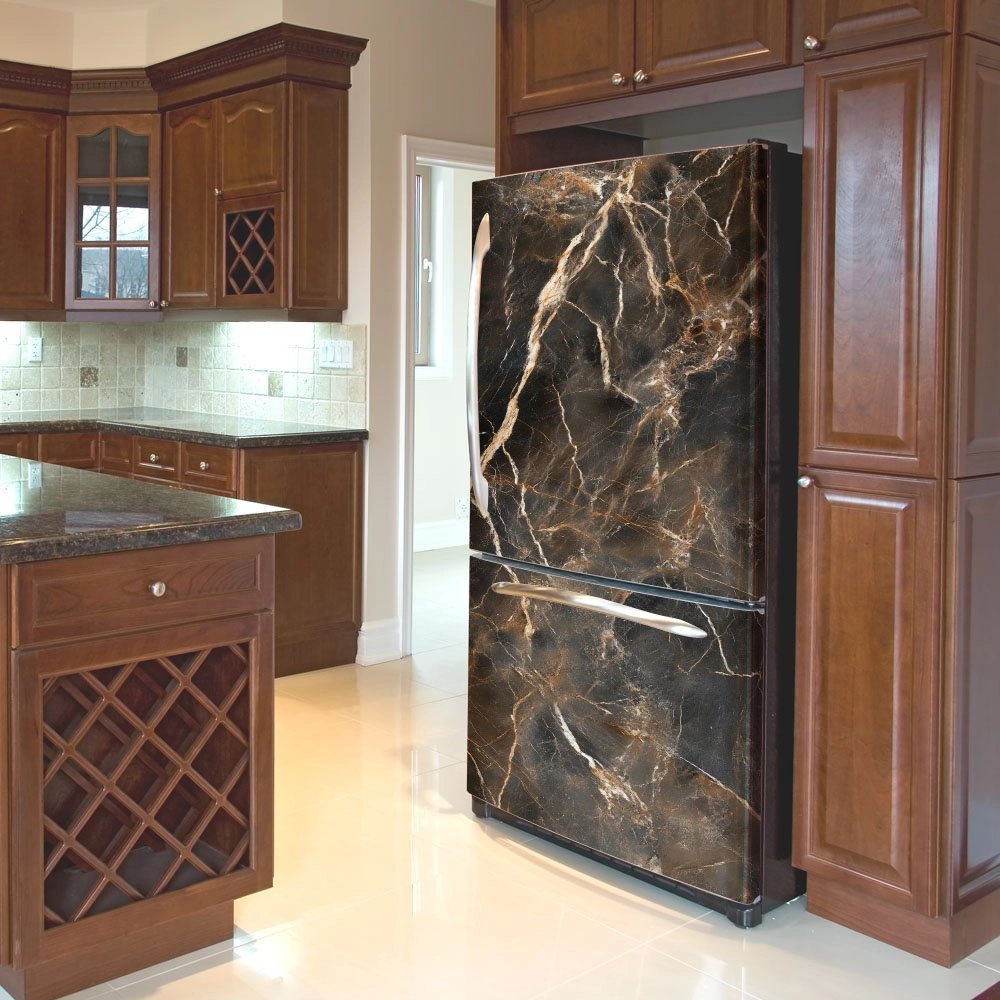 Αυτοκόλλητο ψυγείου BROWN MARBLE