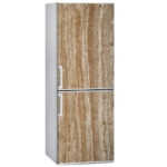 Αυτοκόλλητο ψυγείου BROWN STRIPES MARBLE