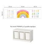 Αυτοκόλλητα για Κουτιά Αποθήκευσης Trofast CUTE EDUCATIONAL
