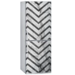 Αυτοκόλλητο ψυγείου GEOMETRIC BLACK AND WHITE MARBLE