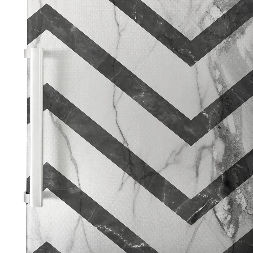 Αυτοκόλλητο ψυγείου GEOMETRIC BLACK AND WHITE MARBLE