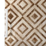 Αυτοκόλλητο ψυγείου GEOMETRIC BROWN MARBLE