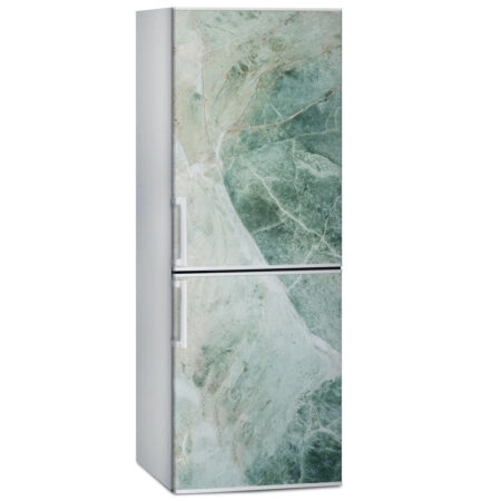 Αυτοκόλλητο ψυγείου GREEN AND BEIGE MARBLE - Απομιμηση υλικων