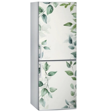 Αυτοκόλλητο ψυγείου GREEN LEAVES - Floral