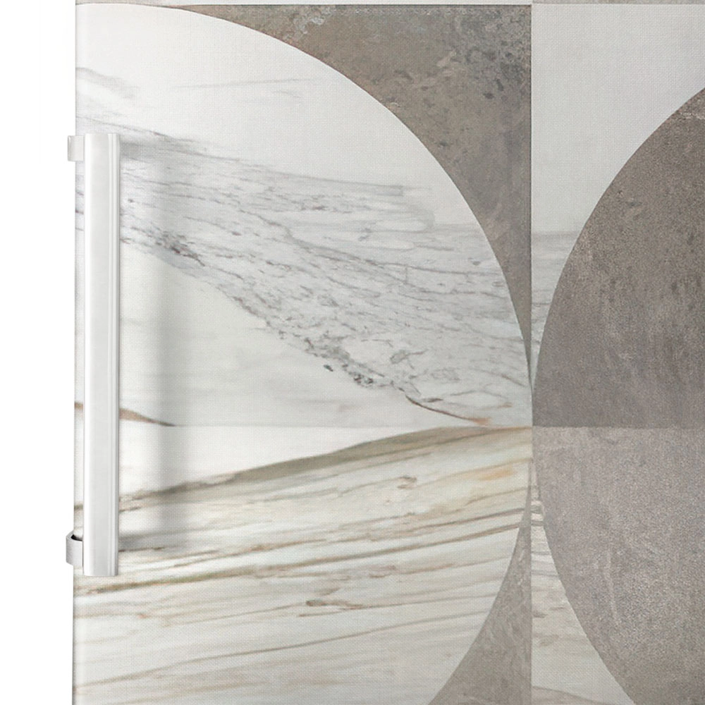 Αυτοκόλλητο ψυγείου MARBLE BEIGE CIRCLES GEOMETRICAL
