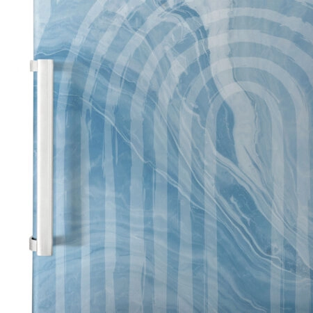 Αυτοκόλλητο ψυγείου MARBLE BLUE GEOMETRICAL - Απομιμηση υλικων Sticky 2
