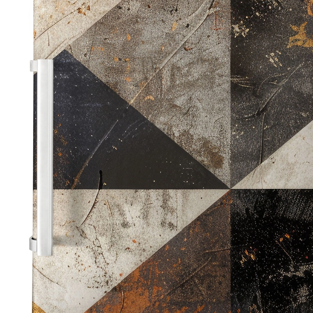 Αυτοκόλλητο ψυγείου MARBLE BROWN GEOMETRICAL