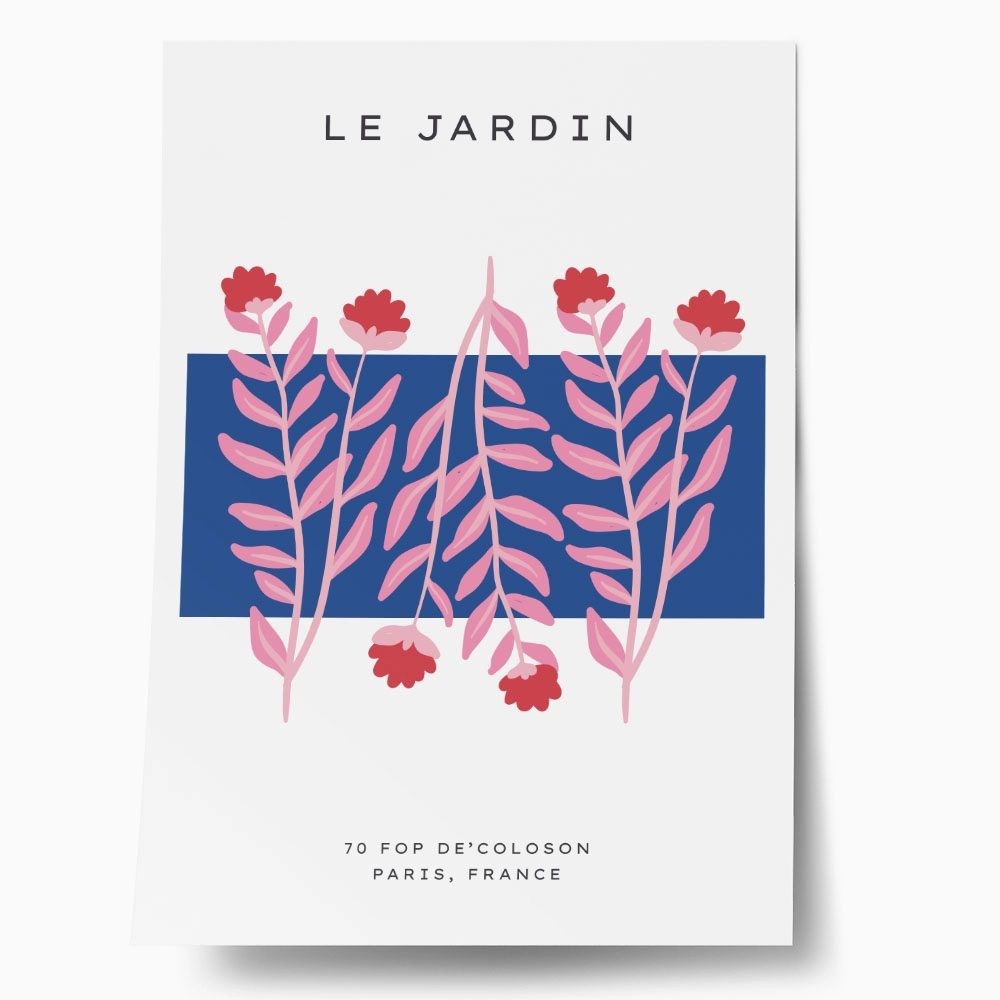 Πόστερ MATISSE STYLE BOTANICAL LE JARDIN FRANCE 2