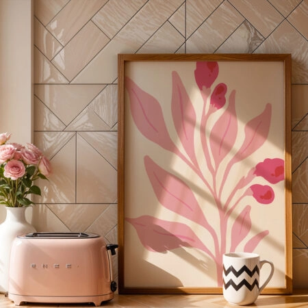 Πόστερ MATISSE STYLE BOTANICAL PINK FLOWERS - Botanical - Λουλούδια