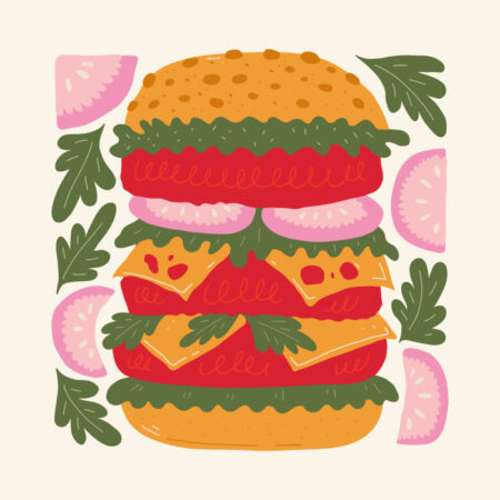 Πόστερ MATISSE STYLE BURGER - Food & Drink Sticky 3