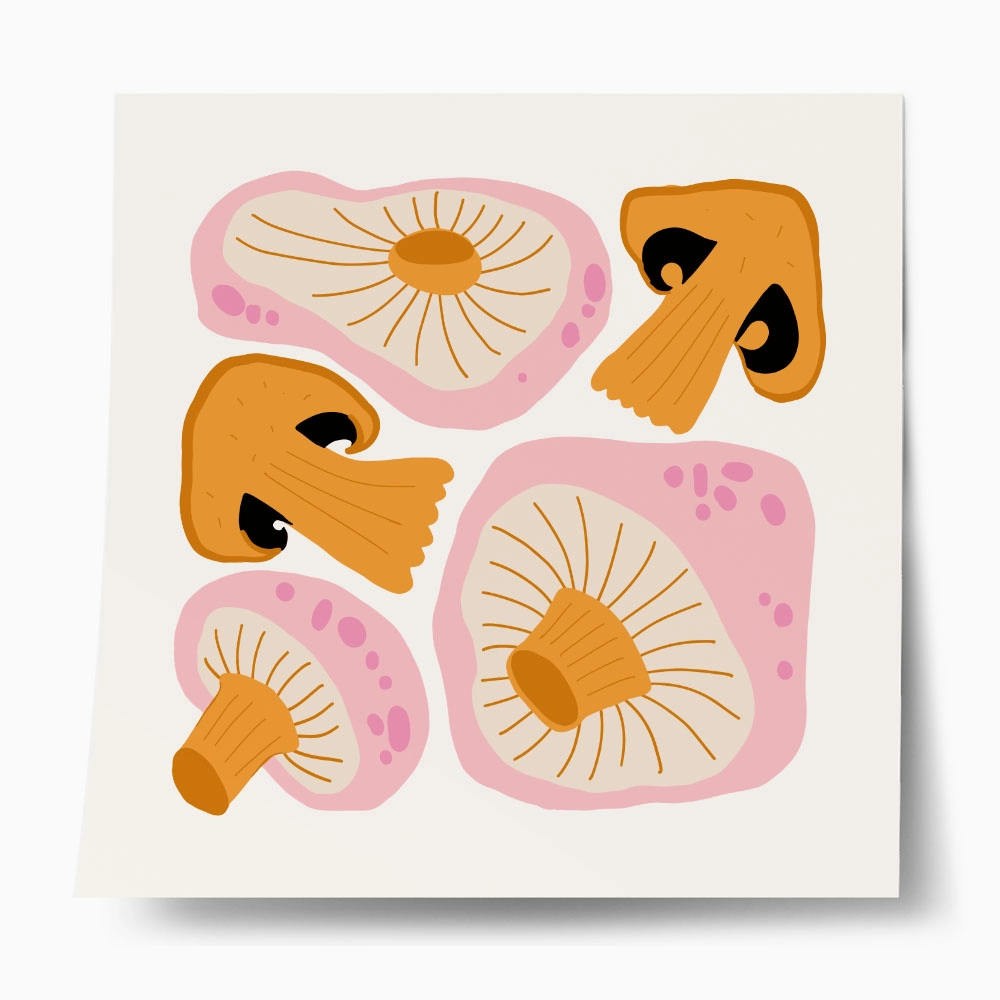 Πόστερ MATISSE STYLE MUSHROOMS
