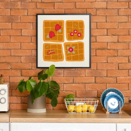 Πόστερ MATISSE STYLE WAFFLES - Food & Drink