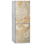 Αυτοκόλλητο ψυγείου ORANGE AND BEIGE MARBLE