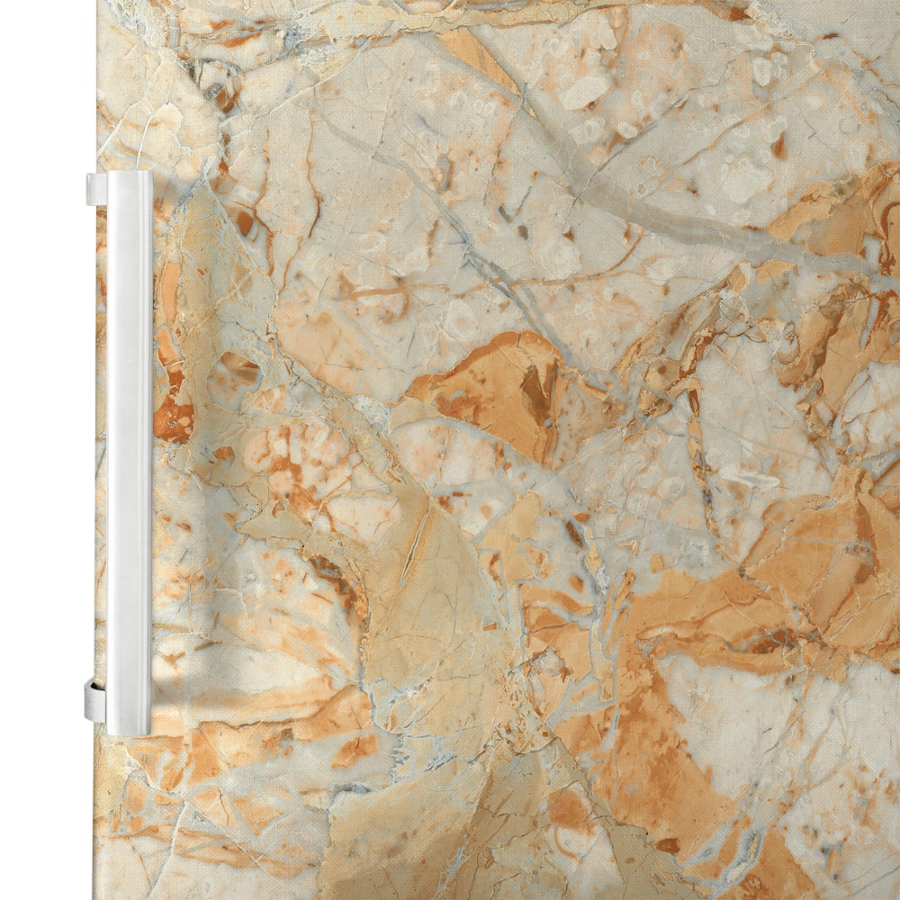 Αυτοκόλλητο ψυγείου ORANGE AND BEIGE MARBLE