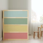 Αυτοκολλητα Επίπλων για Κρεβάτι KURA PASTEL COLORS