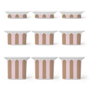 Αυτοκόλλητα για Κουτιά Αποθήκευσης Trofast PINK AND BROWN STRIPES - Αυτοκόλλητα για κουτιά IKEA TROFAST Sticky 1