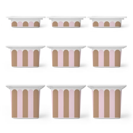 Αυτοκόλλητα για Κουτιά Αποθήκευσης Trofast PINK AND BROWN STRIPES - Αυτοκόλλητα για κουτιά IKEA TROFAST Sticky 1