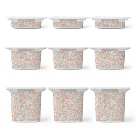 Αυτοκόλλητα για Κουτιά Αποθήκευσης Trofast PINK FLORAL - Αυτοκόλλητα για κουτιά IKEA TROFAST Sticky 1