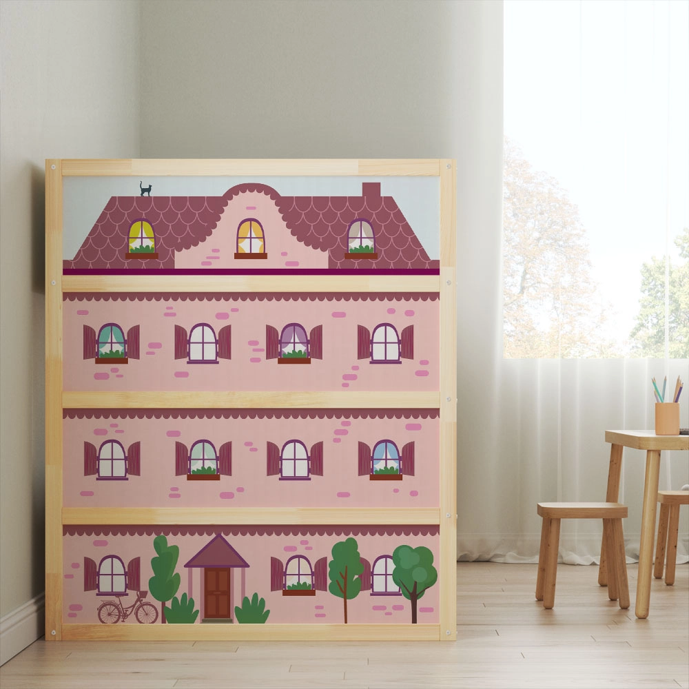 Αυτοκολλητα Επίπλων για Κρεβάτι KURA PINK HOUSE