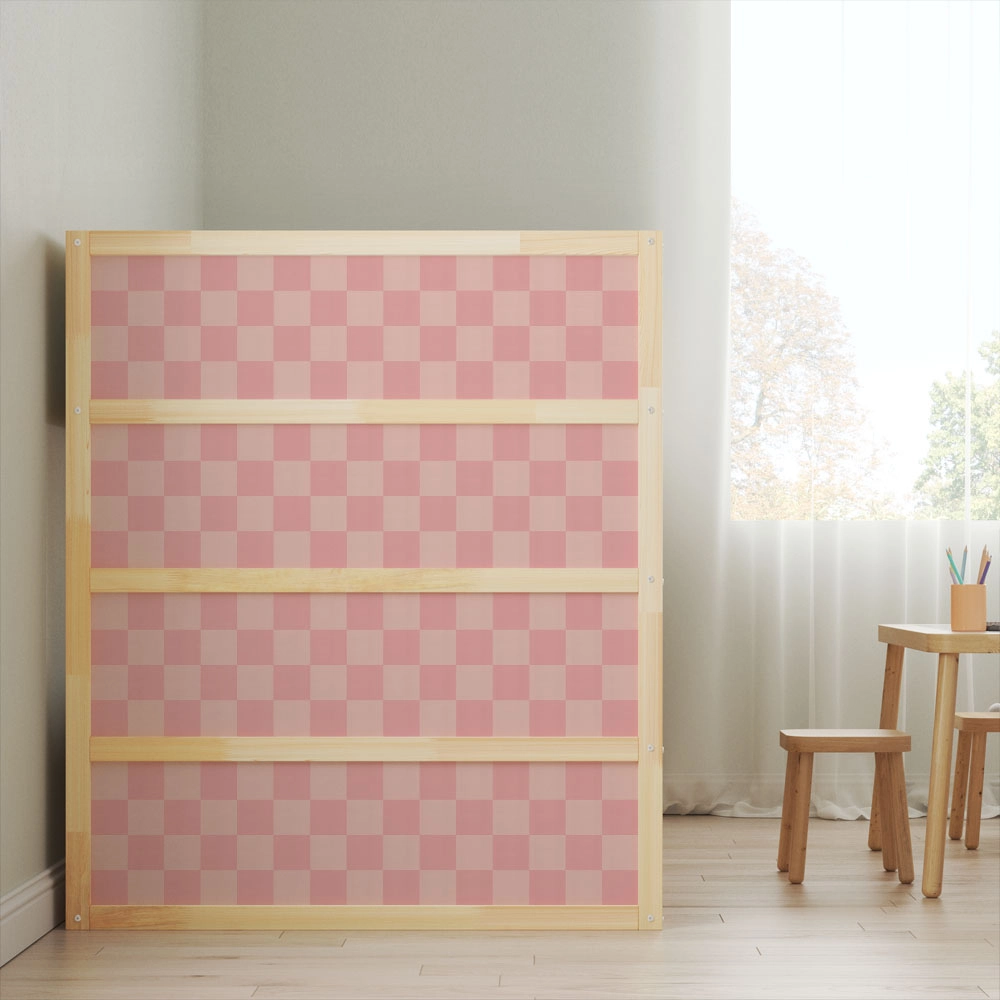 Αυτοκολλητα Επίπλων για Κρεβάτι KURA PINK SQUARES