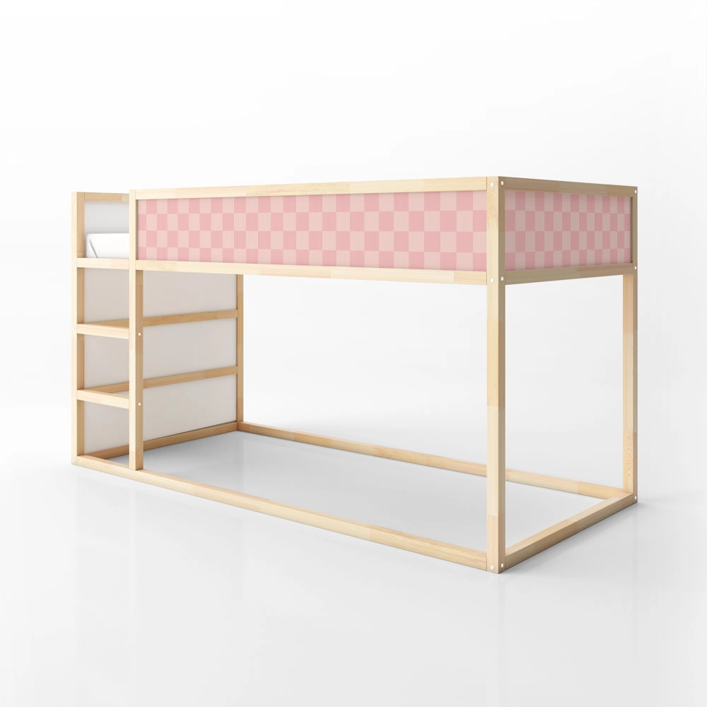 Αυτοκολλητα Επίπλων για Κρεβάτι KURA PINK SQUARES