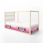 Αυτοκολλητα Επίπλων για Κρεβάτι KURA PINK VINTAGE CAR