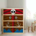 Αυτοκολλητα Επίπλων για Κρεβάτι KURA PIRATE SHIP