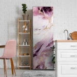 Αυτοκόλλητο ψυγείου PURPLE AND GOLD MARBLE