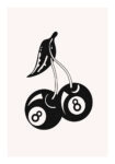 Πόστερ RETRO TRENDY 8BALLS CHERRIES