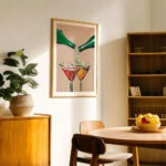 Πόστερ RETRO TRENDY COCKTAIL GLASSES