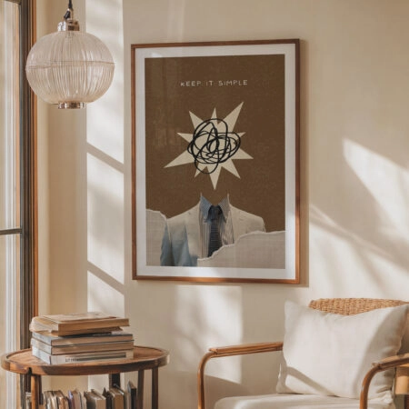 Πόστερ RETRO TRENDY KEEP IT SIMPLE - Abstract - Αφηρημένα