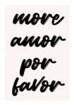 Πόστερ RETRO TRENDY MORE AMOR POR FAVOR