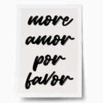 Πόστερ RETRO TRENDY MORE AMOR POR FAVOR