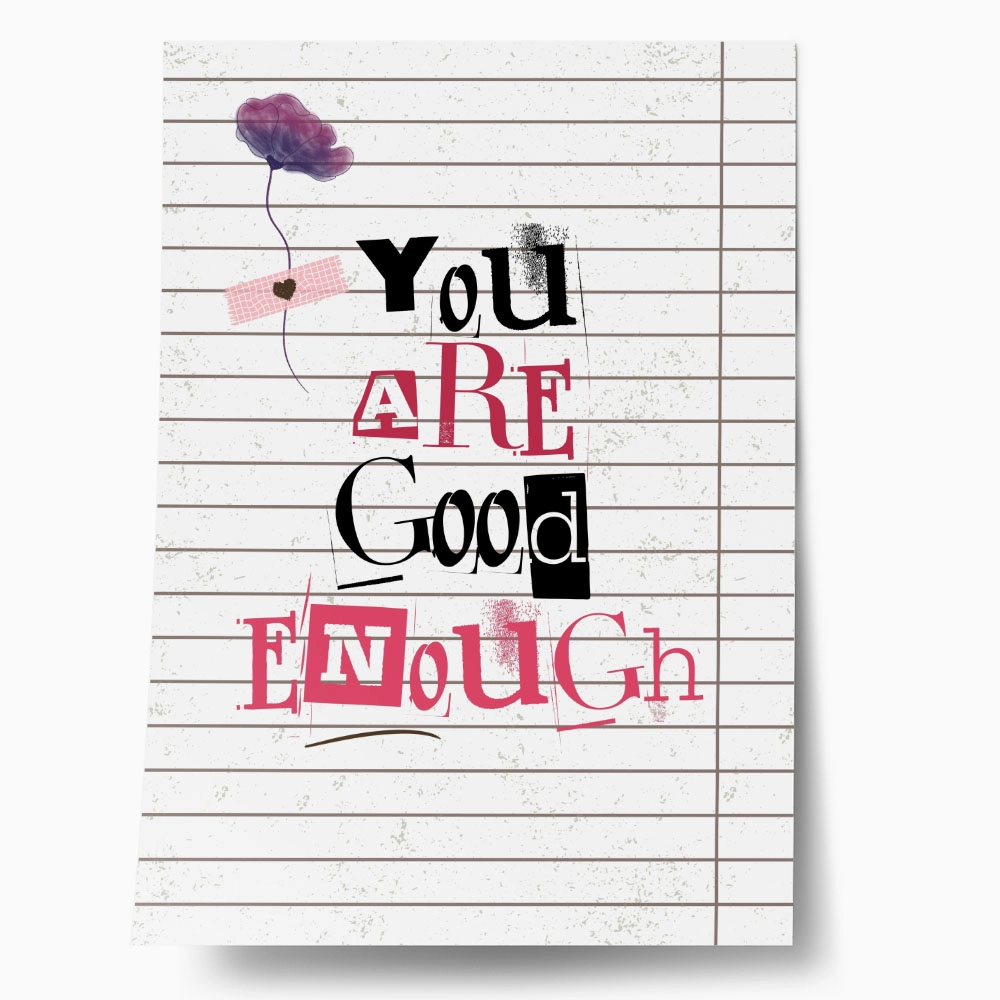 Πόστερ RETRO TRENDY YOU ARE GOOD ENOUGH
