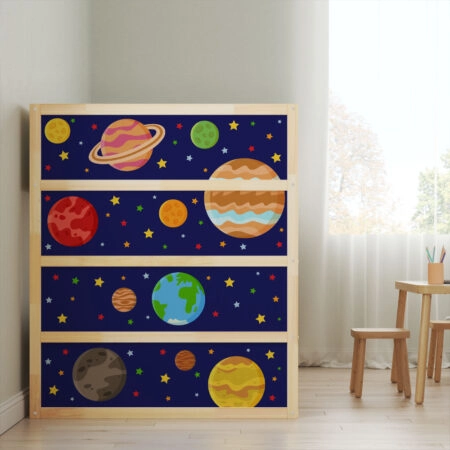 Αυτοκολλητα Επίπλων για Κρεβάτι KURA SPACE - Αυτοκόλλητα για κρεβάτια IKEA KURA Sticky 2