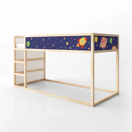 Αυτοκολλητα Επίπλων για Κρεβάτι KURA SPACE - Αυτοκόλλητα για κρεβάτια IKEA KURA Sticky 4