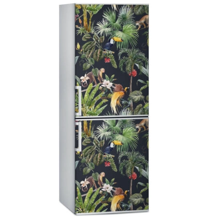 Αυτοκόλλητο ψυγείου TROPICAL JUNGLE FLORAL - Floral