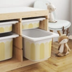Αυτοκόλλητα για Κουτιά Αποθήκευσης Trofast YELLOW STRIPES