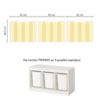 Αυτοκόλλητα για Κουτιά Αποθήκευσης Trofast YELLOW STRIPES