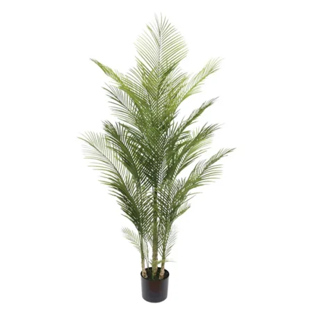 ΔΕΝΤΡΟ ΦΟΙΝΙΚΑΣ PALM ΠΡΑΣΙΝΟ ΣΕ ΓΛΑΣΤΡΑ - Υ175cm 2/KIB - Τεχνητά Φυτά και Δέντρα