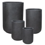 ΚΑΣΠΩ FIBERCLAY ΣΕΤ/4 ΜΑΥΡΟ ΑΝΘΡΑΚΙ ΒΑΡΕΛΙ - S:Φ28.5x40, M:Φ35.5x50, L:Φ43x63, XL:Φ54.5x78.5cm 12/ΠΑΛ