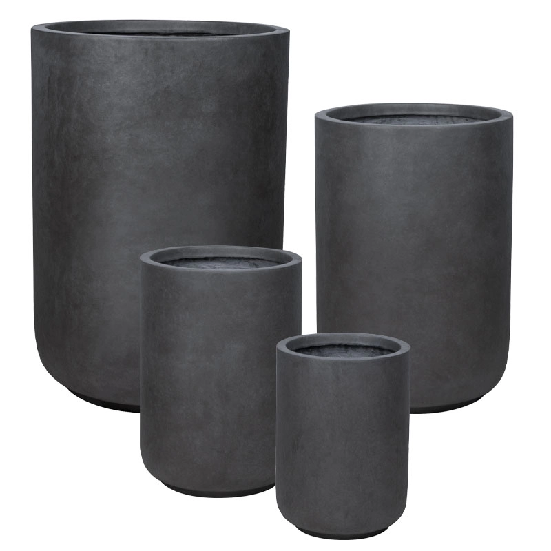 ΚΑΣΠΩ FIBERCLAY ΣΕΤ/4 ΜΑΥΡΟ ΑΝΘΡΑΚΙ ΒΑΡΕΛΙ - S:Φ28.5x40, M:Φ35.5x50, L:Φ43x63, XL:Φ54.5x78.5cm 12/ΠΑΛ