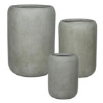 ΚΑΣΠΩ FIBERCLAY ΣΕΤ/3 ΓΚΡΙ-ΛΑΔΙ ΒΑΡΕΛΙ ΠΟΜΠΕ ΨΗΛΟ - S:Φ32x45, M:Φ42x59, L:Φ54x76cm 12/ΠΑΛ