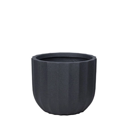 ΚΑΣΠΩ FIBERCLAY ΜΑΥΡΟ ΓΡΑΝΙΤΗ ΚΙΟΝΑΣ ΚΟΝΤΟ ΜΕΓΑΛΟ - Φ44x36.5cm