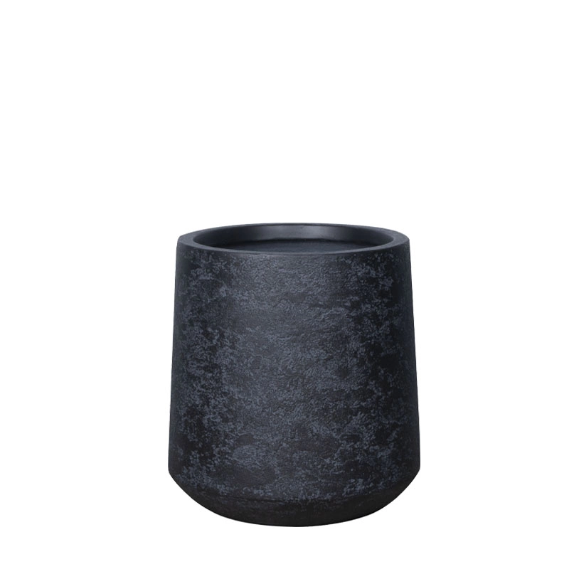 ΚΑΣΠΩ FIBERCLAY ΜΑΥΡΟ ΠΕΤΡΑΣ MEDIUM ΣΤΡΟΓΓΥΛΟ ΚΩΝΙΚΟ ΨΗΛΟ - Φ38.5x41cm